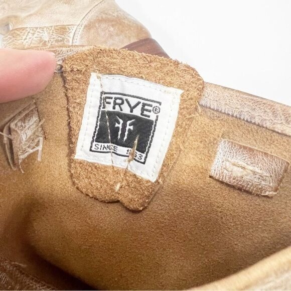 Frye Veronica Short Boots Leather Slip On Size 6 - Picture 5 of 7